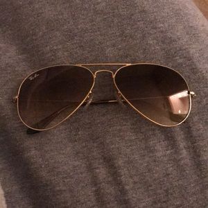 Rayban light brown gradient glasses